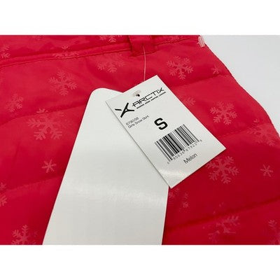 Arctix Snow Skirt Girls Small Melon Red Snowflake Quilted Insulated 6790-58 NEW