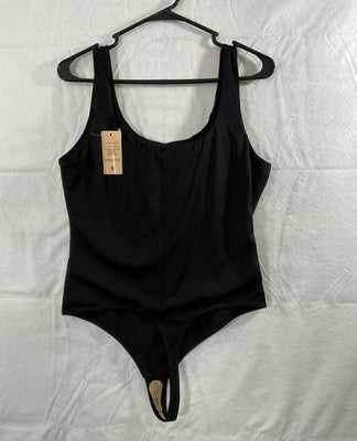 Popilush Shaper Bodysuit Womens XXL Black One Piece Slimming Stretch Shapewear