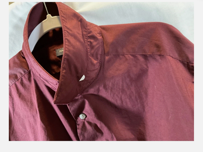 Madison Shirt Mens XL Red Solid Slim Fit Dynamic Cooling Long Sleeve Dress Shirt