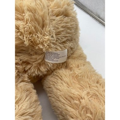 21-Inch Teddy Bear with Pink Bow, Pink/Silver Hearts by Tom's Toys