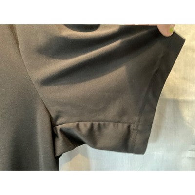 Kohl's DryTek Black Short Sleeve Shirt, Labeled 2XXL Tall, Fits Like 1XL Tall