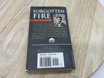 Forgotten Fire Adam Bagdasarian Historical Novel Armenian Genocide Softcover