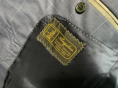 Angelos Suit Men 42 Blue Wool Plaid 2 Piece Pants 37x31 Super 150s Canada