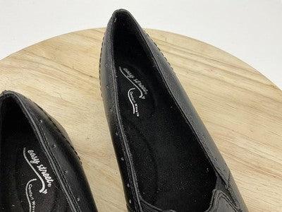 Easy Street Comfort Wave Shoes Womens Size 8 Black Loafers Casual Slip On