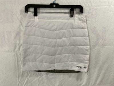 Arctix Skirt Womens Medium White Quilted Insulated Snow Ski Short Microfiber