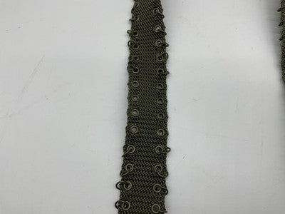 Olive Green Canvas Grommet Ring Belt Adjustable Webbing Metal Buckle Unisex