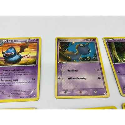 Pokemon TCG Psychic Card Lot 6pc Purple Gastly Zubat Pumpkaboo Shuppet Swoobat