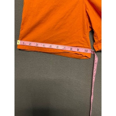 1st 15th orange shorts size S cotton spandex casual summer Y2K