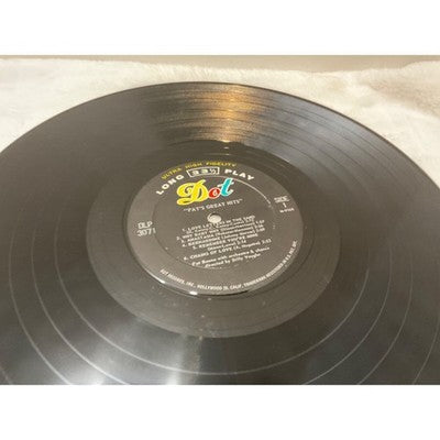 Vinyl Record - Pat's Great Hits - Love Letters in the Sand, Why Baby Why, & more