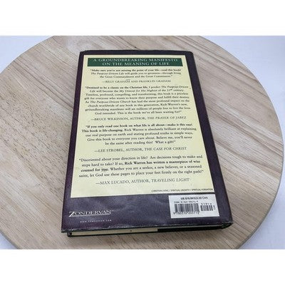 Vintage The Purpose Driven Life Rick Warren Hardcover Christian Living Book
