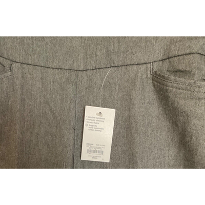 Croft & Barrow Women Effortless Stretch Pants Size 10 Long Gray Dress Pants NTW
