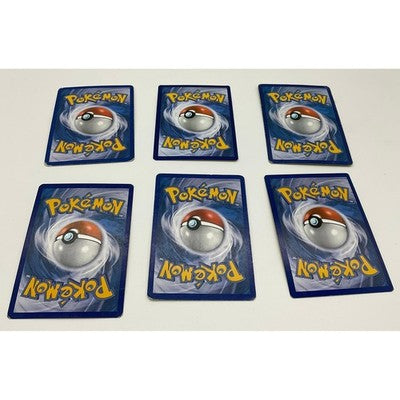 Pokemon Trading Cards Lot Vintage Blue Pokeball Back Standard Size Good