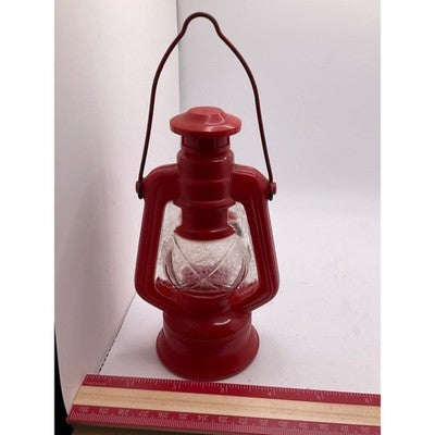 Vintage AVON Country Lantern Red Decanter, Collectible, Minor Paint Wear EMPTY
