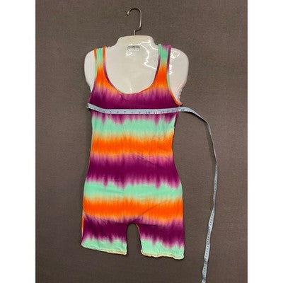 AQ-Sport Tie-Dye Sleeveless Romper Med Jumpsuit NWT Boho Festival