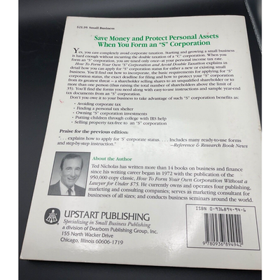 How to Form Your Own S Corporation & Avoid Double Taxation Ted Nicholas
