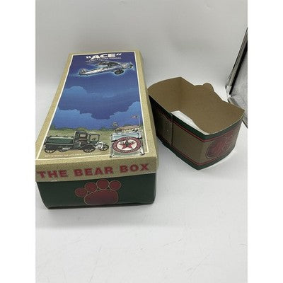 Vintage 1998 Ace Texaco Flying Pioneer Monkey Island Teddy Bear W Box Aviator