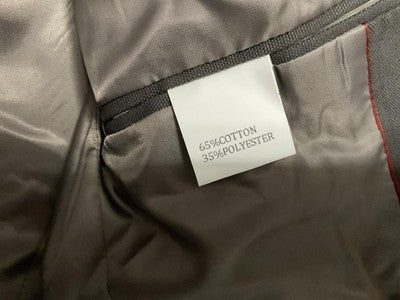 COOFANDY Blazer Men Small Brown Cotton Blend Single Button Lined Jacket New