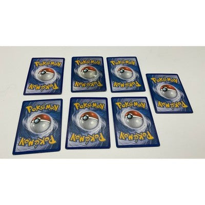 Pokemon Water Type Card Lot 7pc Squirtle Lombre Reverse Holo Blue TCG Bundle