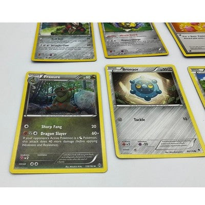 Pokemon TCG Card Lot 6pc Excadrill Aegislash Fraxure Bronzor Klink Revive Steel