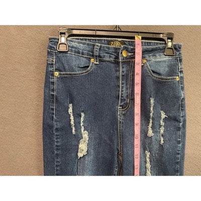 Distressed Skinny Jeans Size 3 Ripped Distressed Stretch Denim Retro