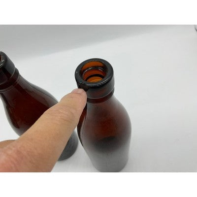 Scarborough Whitby Breweries Amber Glass Beer Bottles Set 2 Brown Antique Target