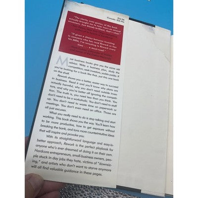 Rework by Jason Fried & David Heinemeier Hansson 2010 Hardcover