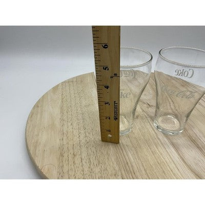 Vintage Set Of 2 Coke Cola Drinking Glasses Cups Bell Soda Shape 5"