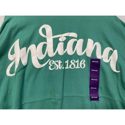 Indiana Shirt Womens 2XL Seafoam Long Sleeve Spirit Jersey Royce Brand 1816