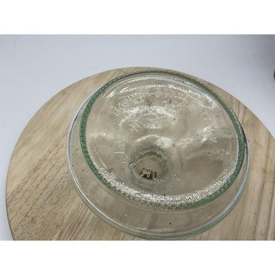 Clear Glass Liquor Bottle Decanter Squat Round with Stopper 750 ML Made in Italy