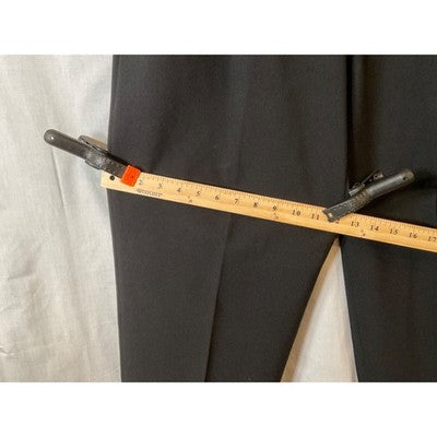 Dino DiVinci Men's Black Dress Pants 35W 28L, Pleated, Zip Fly, Hand Tailored