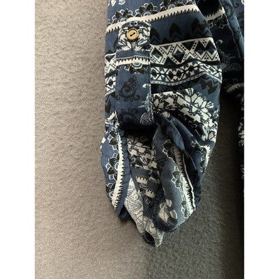 Rue 21 Dress Medium Elephant Print Roll Tab Sleeves Elastic Waist Safari