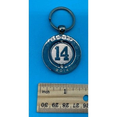 Class of 2014 Spinner Keychain Silver Round Graduation Gift Keepsake