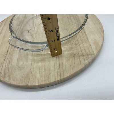 Anchor Hocking Clear Glass Deep Pie Dish 9 In Round Baking Pan Handles Kitchen