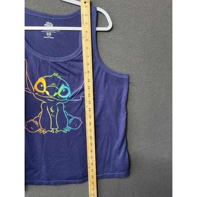Lilo & Stitch Casual Sleep Tank Top Women XL Disney Pride Collection Graphic