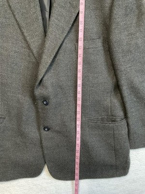 VTG Munsingwear Sport Coat Mens 46R Gray Lambswool Tweed Blazer Classic Business