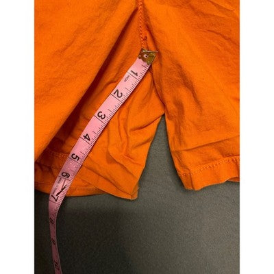 1st 15th orange shorts size S cotton spandex casual summer Y2K