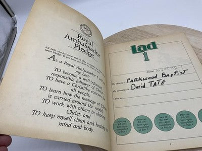 Lad 1 For First-Graders James D. Williams Brotherhood Green PB USA 1987 Kids
