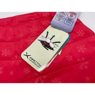 Arctix Snow Skirt Girls Small Melon Red Snowflake Quilted Insulated 6790-58 NEW