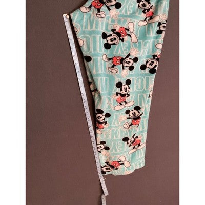 Disney Mickey Mouse Fleece Pajama Pants Women’s Size XL Blue Cozy Sleepwear