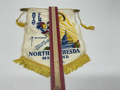 Rotary Club North Bethesda Maryland USA Banner Flag Pennant Wall Decorative
