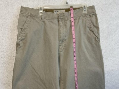 Old Navy Pants Mens 36x32 Beige Loose Khakis Relaxed Fit Straight Leg Casual