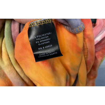 Love Hoodie Tunic Womens Medium Multicolor Tie Dye Cold Shoulder Kangaroo Pocket