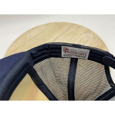 Air Products Hat Cap Snap Back Mens White Blue Rainbow Trucker Mesh Baseball