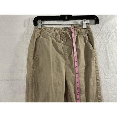 Perry Ellis Pants Unisex Kids 10-12 Beige School Uniform Jogger Twill Stretch