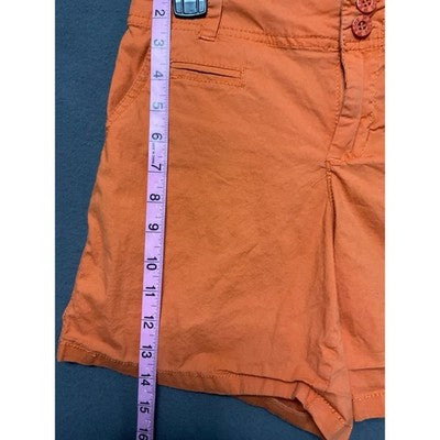 1st 15th orange shorts size S cotton spandex casual summer Y2K