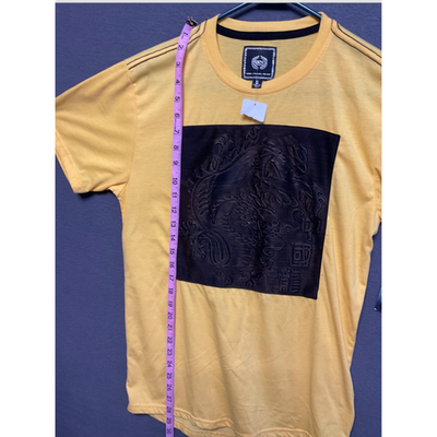 CR24 Chrome Edge Mens Tee Small Yellow Dragon Print NWT $64 MSRP