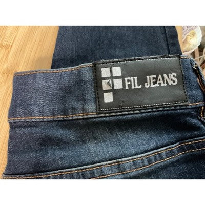 Fil Jeans Women’s Distressed Skinny Jeans Size 3 Blue Frayed Hem Stretch