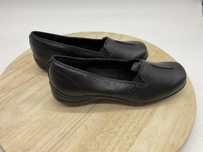 Easy Street Comfort Wave Shoes Womens Size 8 Black Loafers Casual Slip On