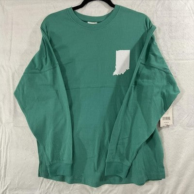 Royce Brand Indiana Shirt Womens Small Seafoam Long Sleeve Spirit Jersey 1816