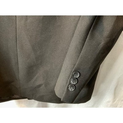 Julian Loren Men’s 44R Double Breasted Black Suit Jacket Blazer Classic Formal